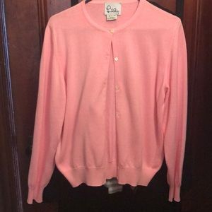 💐Lilly Pulitzer💐 white label pink cardigan